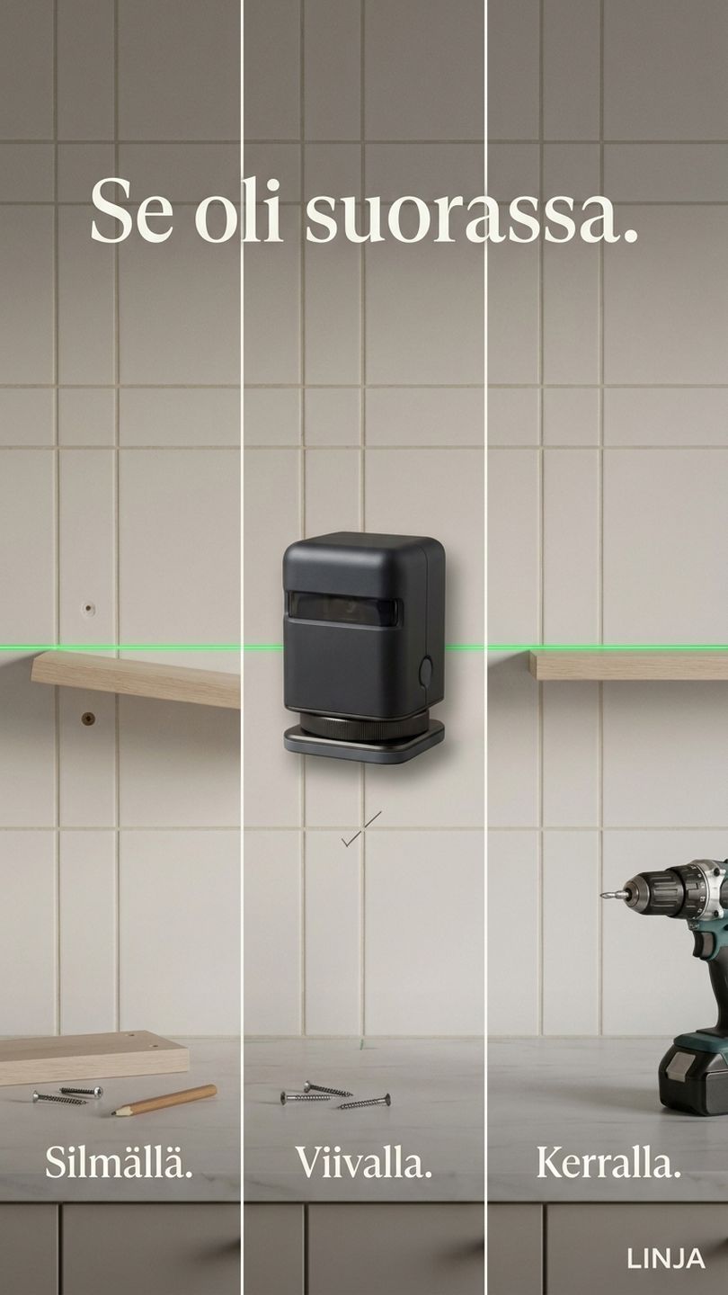 LINJA cross line laser, pain angle