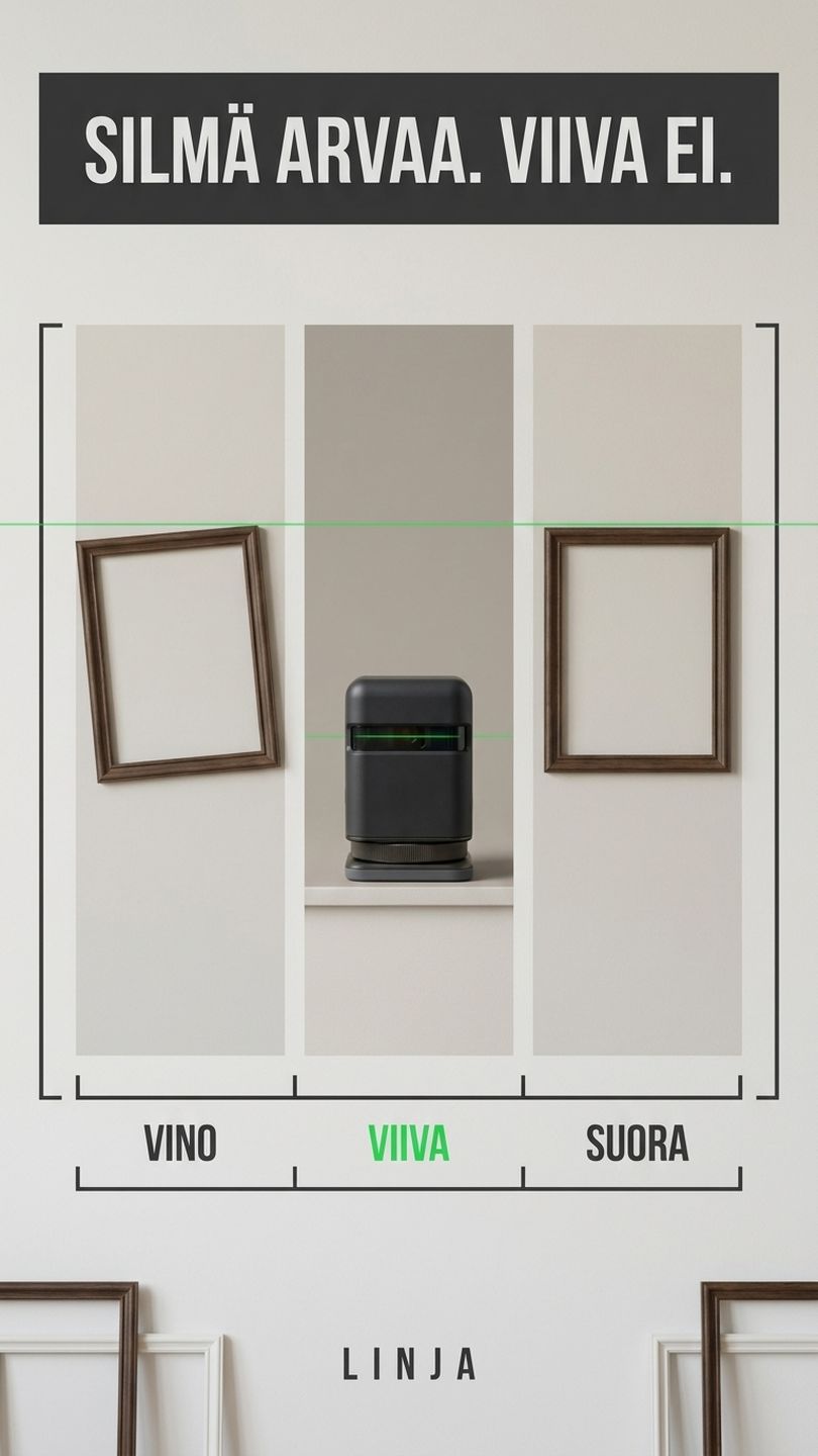 LINJA cross line laser, proof angle