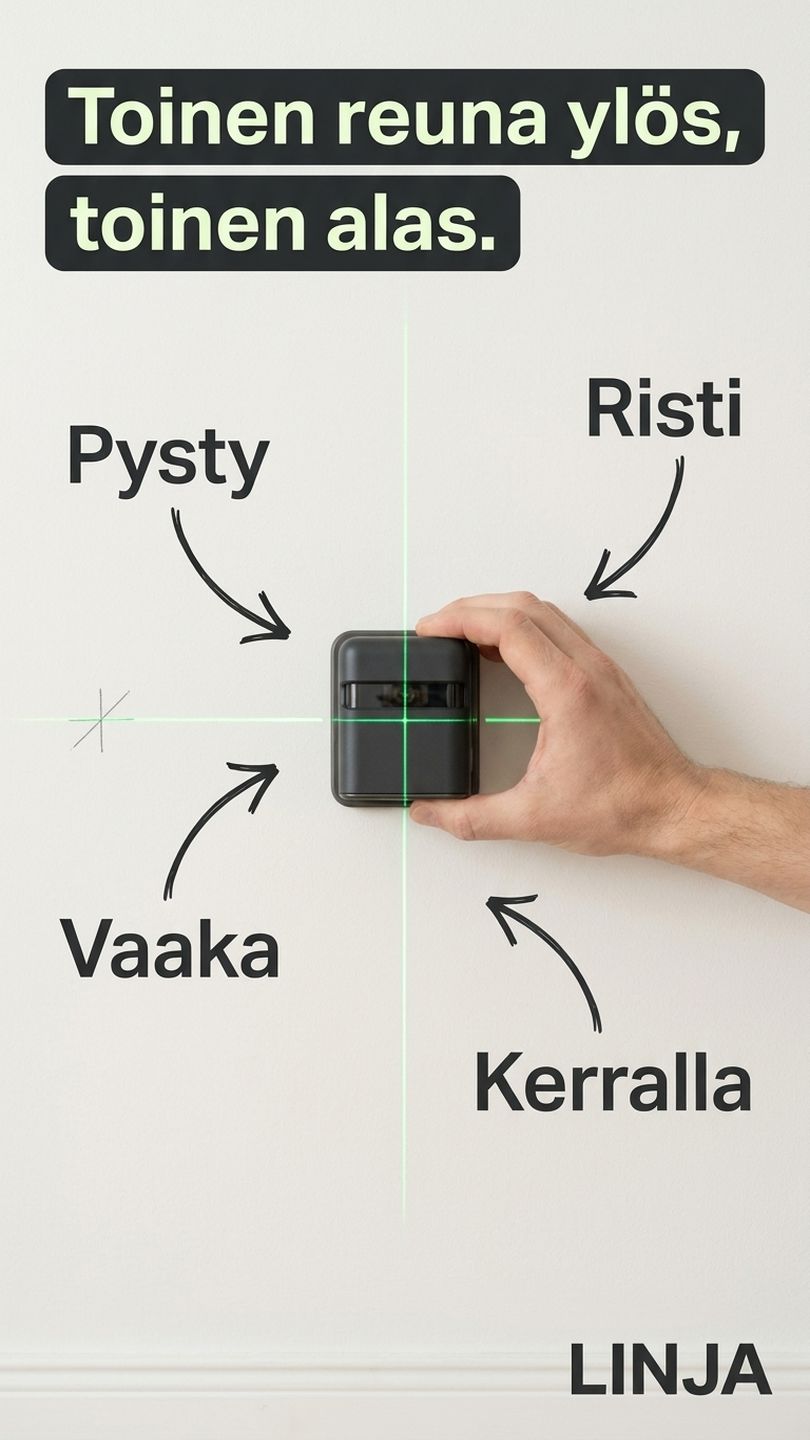 LINJA cross line laser, new mechanism angle
