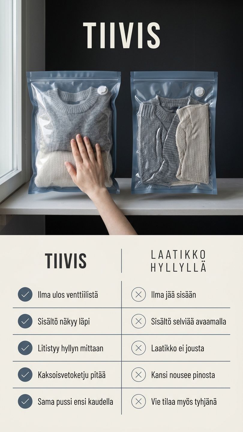 TIIVIS vacuum bag, mechanism angle